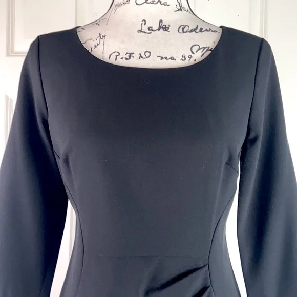 NWT Calvin Klein 3/4 Sleeve Ruched Front Dress - Picture 3 of 12